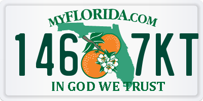 FL license plate 1467KT