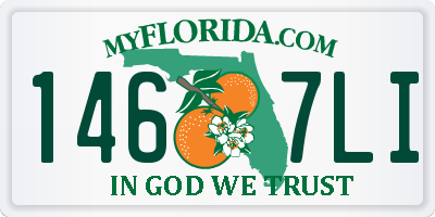 FL license plate 1467LI