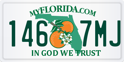 FL license plate 1467MJ
