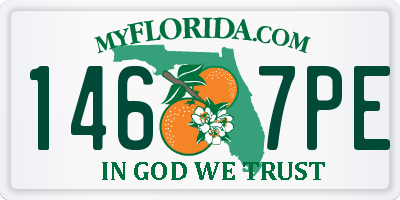 FL license plate 1467PE