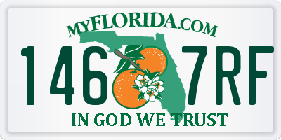 FL license plate 1467RF