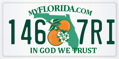 FL license plate 1467RI