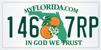 FL license plate 1467RP