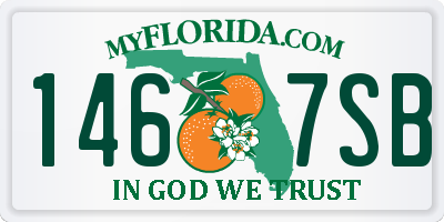 FL license plate 1467SB