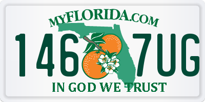 FL license plate 1467UG