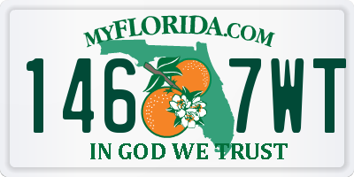 FL license plate 1467WT