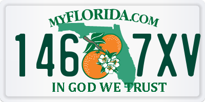 FL license plate 1467XV