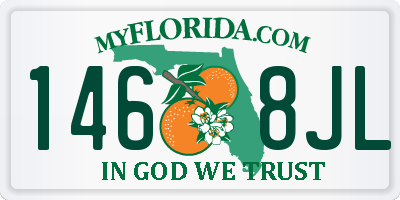 FL license plate 1468JL