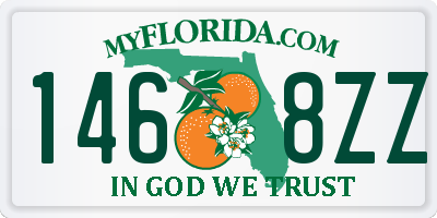 FL license plate 1468ZZ