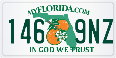 FL license plate 1469NZ