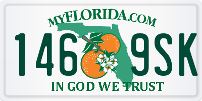 FL license plate 1469SK