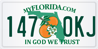 FL license plate 1470KJ