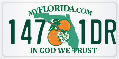 FL license plate 1471DR