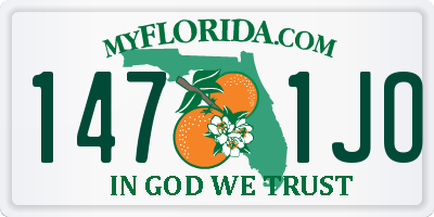FL license plate 1471JO