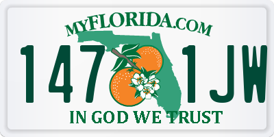 FL license plate 1471JW