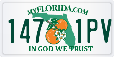 FL license plate 1471PV