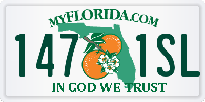 FL license plate 1471SL