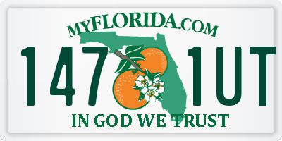 FL license plate 1471UT