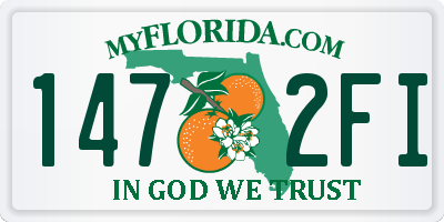 FL license plate 1472FI