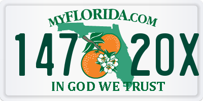 FL license plate 1472OX