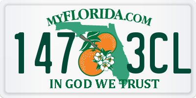 FL license plate 1473CL