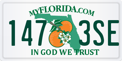 FL license plate 1473SE