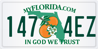 FL license plate 1474EZ