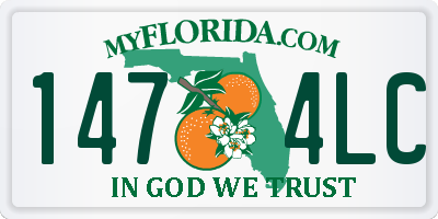 FL license plate 1474LC