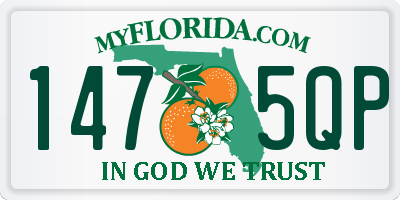 FL license plate 1475QP