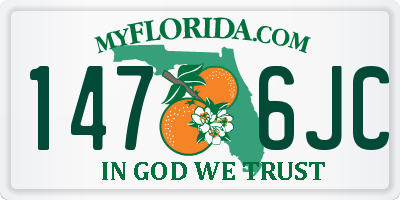 FL license plate 1476JC