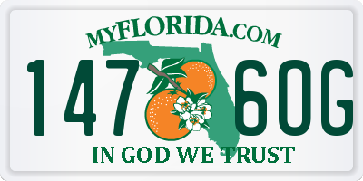 FL license plate 1476OG