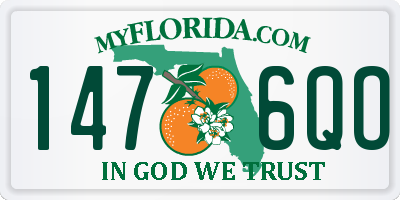 FL license plate 1476QO