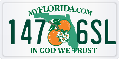 FL license plate 1476SL