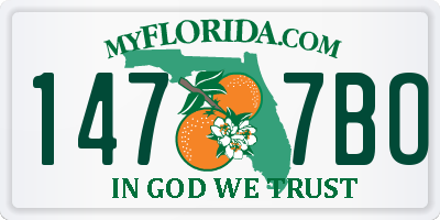 FL license plate 1477BO
