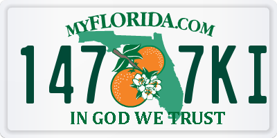 FL license plate 1477KI