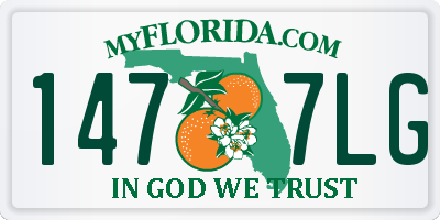 FL license plate 1477LG