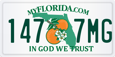 FL license plate 1477MG