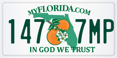FL license plate 1477MP
