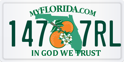 FL license plate 1477RL