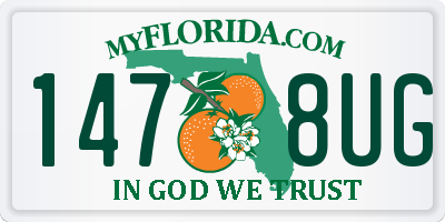 FL license plate 1478UG