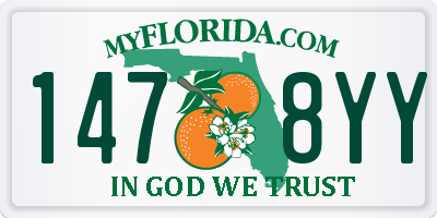 FL license plate 1478YY