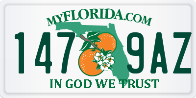 FL license plate 1479AZ