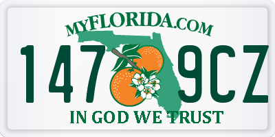 FL license plate 1479CZ