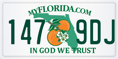 FL license plate 1479DJ