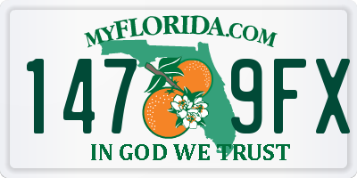 FL license plate 1479FX