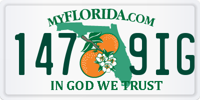 FL license plate 1479IG