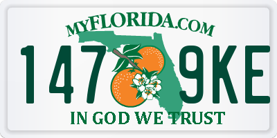FL license plate 1479KE