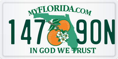 FL license plate 1479ON