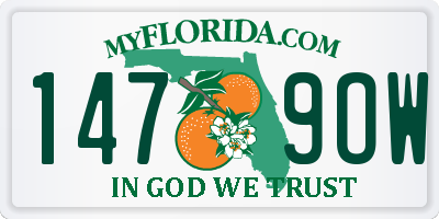 FL license plate 1479OW