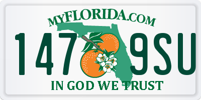 FL license plate 1479SU